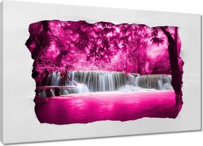 Vászonkép 120x80 Rózsaszín vízesés