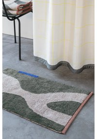 Sötétzöld mosható pamut szőnyeg 50x80 cm Figura – Mette Ditmer Denmark
