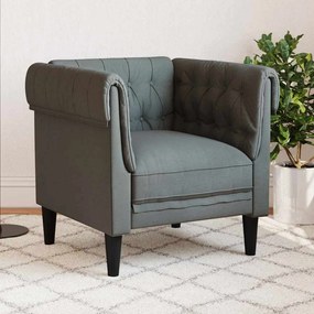 Chesterfield Kanapé Szék Sötétszürke 78.5 x 74.5 x 74.5 cm
