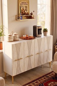 Slim 120 - White, Travertine
