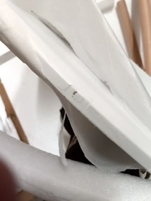 AKCIÓ Fehér kerek étkezőasztal KAMI 80x80 cm II. osztály