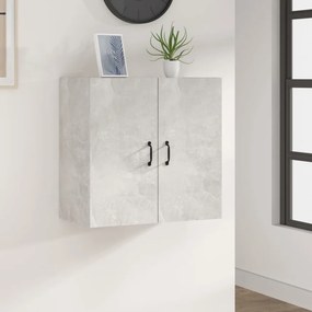 betonszürke szerelt fa faliszekrény 60 x 31 x 60 cm