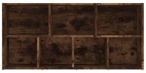 füstös tölgy színű könyvszekrény 50 x 25 x 106 cm