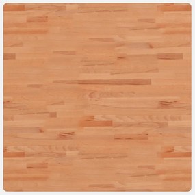 vidaXL tömör bükkfa négyzet alakú asztallap 90x90x4 cm