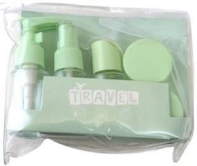 Utazási kozmetikai palack készlet 7 az 1-ben TRAVEL - több színben Termék színe: Fehér
