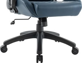 Irodai/gamer szék, kék, teherbírás 150 kg, SAMIE