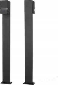 Led Kerti Lámpa Kültéri Álló Oszlop GU10 IP44 1m Fekete Quazar