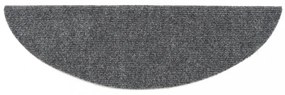 15 db világosszürke öntapadós lépcsőszőnyeg 56x17x3 cm