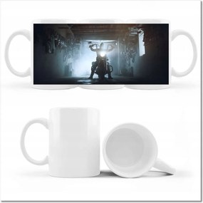 Fotó bögre A motoros garázsában