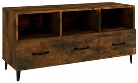 füstös tölgy színű szerelt fa TV-szekrény 102 x 35 x 50 cm