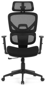 Fekete Szövet Irodai Szék, Szinkron Mechanikával. KA-Q8203 BK