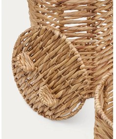 Natúr színű vízijácint játéktároló kosár szett 2 db-os ø 30x50 cm Venezia – Kave Home