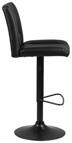 Sylvia fekete bárszék állítható magasággal - Actona