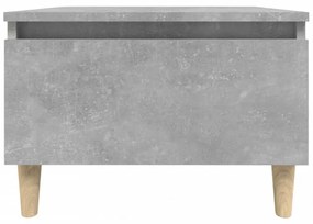 2 db betonszürke szerelt fa kisasztal 50x 46 x 35 cm