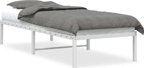 vidaXL fehér fém ágykeret 75 x 190 cm