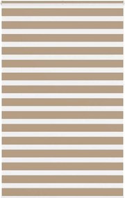 vidaXL zebrafüggönnyel homokbarna szövetszélesség 140,9 cm poliészter