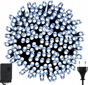 KarĂĄcsonyfa fĂ©nyfĂŒzĂ©r 200 led programozĂł 8 ĂŒzemmĂłd hideg fehĂ©r 16m prĂ©mium