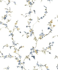 Parato Cristiana Masi Blooming Garden 11 Fiorella barna-fehér virágos vlies tapéta – 8336