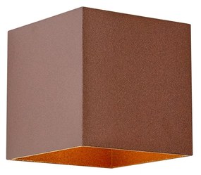 Kültéri fali lámpa rozsdabarna színben, LED-del, IP65, szolár - Charlene