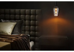 Globo 15552H3 - Csillár zsinóron LAVUS 1xE27/60W/230V átm. 18 cm fekete