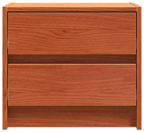 vidaXL Éjjeliszekrények 2 pcs Faggyú barna 40 x 30.5 x 35.5 cm Fenyőfa