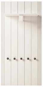 Fehér borovi fenyő előszoba bútor 60x120x25 cm Anita – Støraa