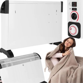 Nagyméretű Elektromos Radiátor Vezérlőpanellel Falra És Padlóra 2in1