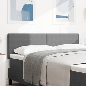 Fejtámla Egyszerű Design Világosszürke 140 cm Kordbársony