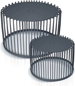 Prosperplast 2 db-os univerzális ovális kosár szett Clubo 30+55l antracit