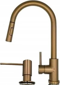 Konyhai csaptelep Réz Acél kifolyócső Ww Prémium adagoló