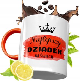 Narancssárga Bögre Nagypapának Ajándék fényképes nyomtatással