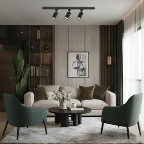 Sínrendszeres spotlámpa TIGER 3xGU10/10W/230V fekete