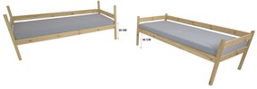 Wilsondo PAULINA emeletes ágy 90x200 cm - fehér