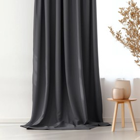 Goldea rongo dekoratív drapéria - sötétszürke 280x145 cm