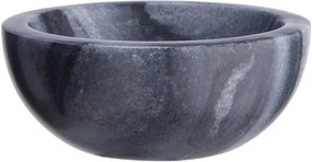 MARBLE mártogatós tál, fekete Ø 10cm
