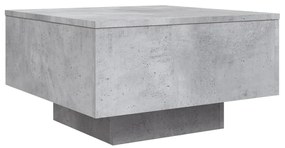 betonszürke szerelt fa dohányzóasztal 55x55x31 cm
