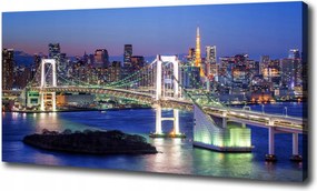 Nagyméretű vászonkép Tokió hídja 100x70 cm