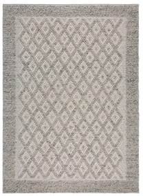 Szürke kézi szövésű gyapjúkeverék szőnyeg 120x170 cm Minerals Diamond – Flair Rugs