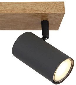 Globo 57911-3G - Spotlámpa ROBBY 3xGU10/35W/230V szürke/barna