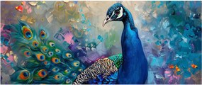 Kép - Festmény egy páva (120x50 cm)