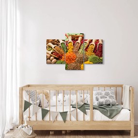 Kép - Fűszerek a világ minden tájáról (90x60 cm)