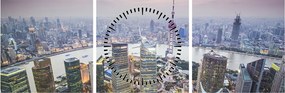 Kép - Shanghai, Kína (órával) (90x30 cm)