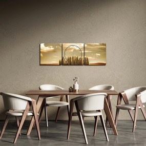 A Tisztás képe (órával) (90x30 cm)
