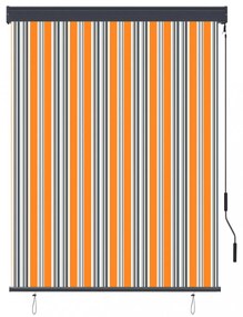 sárga és kék kültéri roló 120 x 250 cm