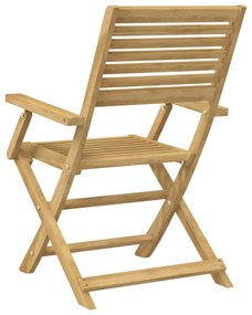 2 db összecsukható tömör akácfa kerti szék 54,5x61,5x86,5 cm
