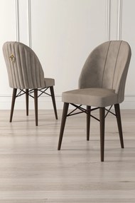 Étkezőszék szett (6 db) Ritim - Cappuccino, Barna