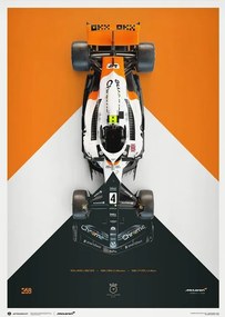 Művészeti nyomat McLaren Formula 1 Team - Lando Norris - The Triple Crown Livery - 60th Anniversary - 2023, Automobilist