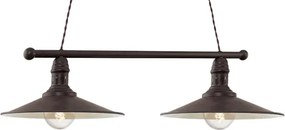 Brilagi - Kábeles csillár FORGE 2xE27/60W/230V barna