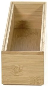 Szervező Compactor Bamboo Box, 30 x 7,5 x 6,35 cm, natúr fa