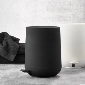 Fekete műanyag pedálos szemetes 5 l Nova – Zone